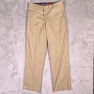 Dickies Flex Regular Straight Fit Twill Work Pants Khaki Men Size (Msr) 32x31